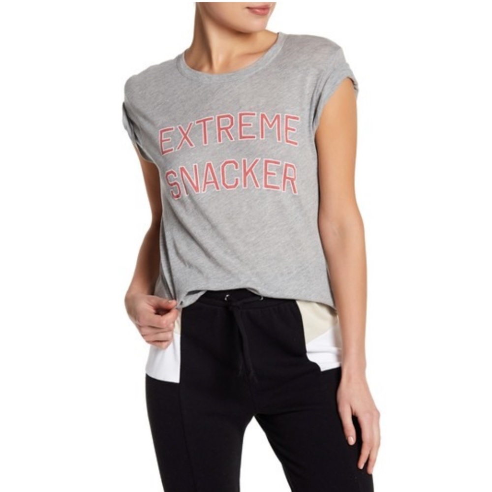 WILDFOX Extreme Snacker Tee - Gray - Large